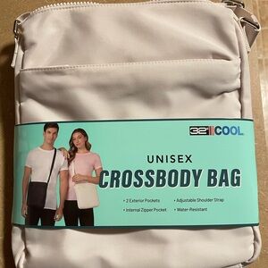 32 Degrees Unisex Cream Crossbody Bag
